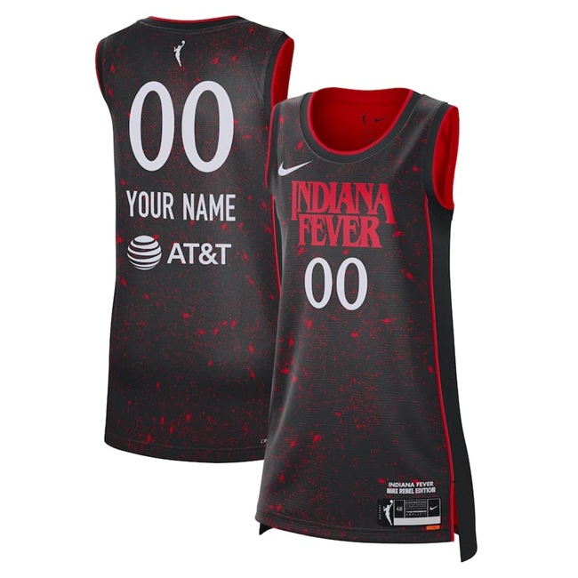 Men's Indiana Fever Active Player Custom Red Stitched Jersey
